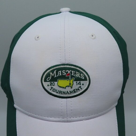 Ahead Adult One Size OS Masters 2014 Golf Tournament Embroidered Hat Green White - Picture 2 of 12